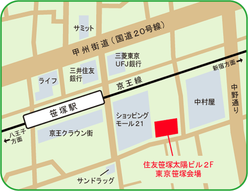 地図：東京笹塚会場