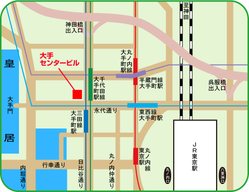 地図：マイクロソフト（大手町会場）