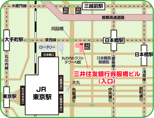 地図：SMBCコンサルティング　東京本社