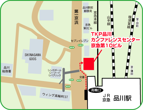 地図：TKP品川カンファレンスセンター