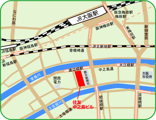 地図：グローバルナレッジ（大阪会場）