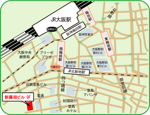 地図：オラクル（大阪会場）