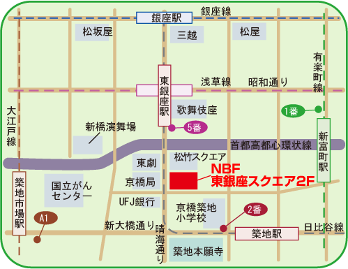 地図：STI新銀座会場
