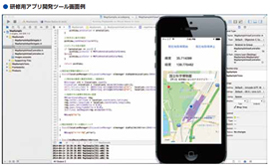 研修用アプリ開発ツール画面例