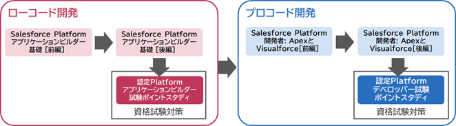 ノーコード 設定変更による構築　プローコード 視覚的にロジックを構築　プロコード プロラミングによる構築